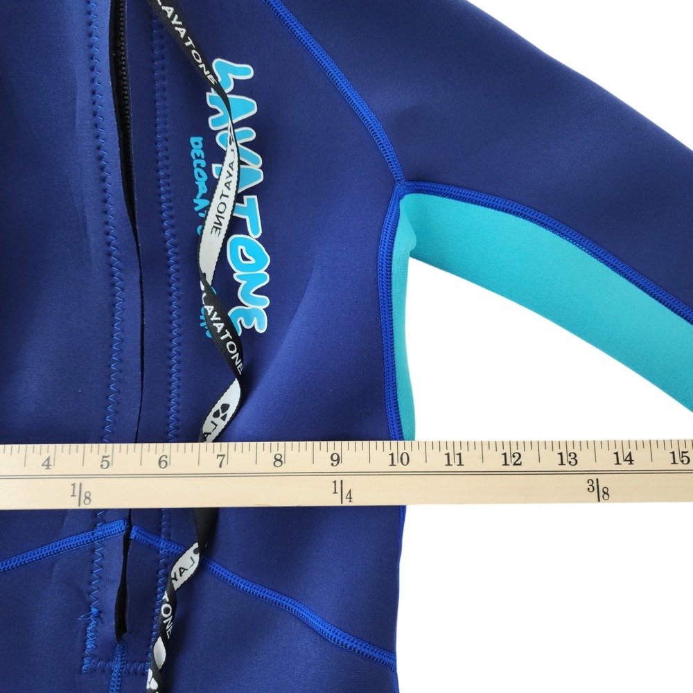 Lavatone Kids Wetsuit Full Body Blue Teal Neoprene UV50+Size 9-10 Surfing Dive - Picture 7 of 8